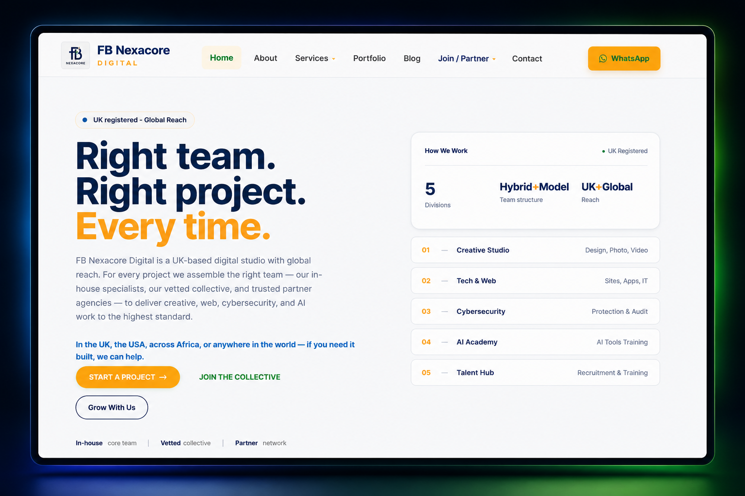 FB Nexacore Digital Website